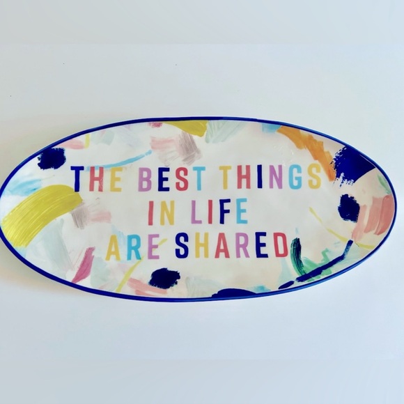 Colorful Ceramic Serving Platter - Picture 3 of 10